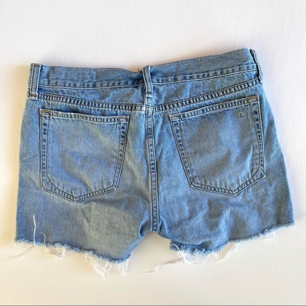 Rag & Bone Jean Shorts Ripped Color Rye - Picture 2 of 9